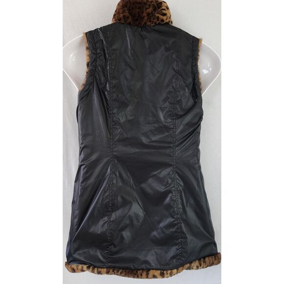 Westport 1962  VTG Reversible Faux Fur Cheeta Animal Print Vest Womens Size XS - Picture 4 of 9